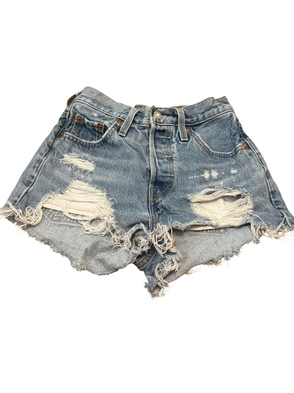 EUC Levi's Women's Distressed Denim Cutoff Shorts